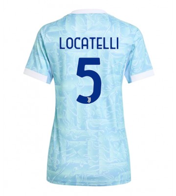 Juventus Manuel Locatelli #5 Bortatröja Dam 2025-26 Kortärmad