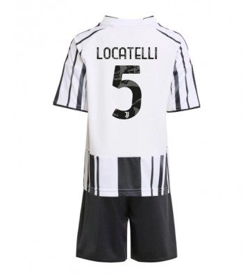 Juventus Manuel Locatelli #5 Hemmatröja Barn 2025-26 Kortärmad (+ Korta byxor)