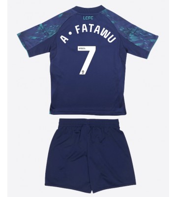 Leicester City Issahaku Fatawu #7 Bortatröja Barn 2025-26 Kortärmad (+ Korta byxor)