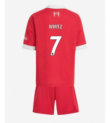 Liverpool Florian Wirtz #7 Hemmatröja Barn 2025-26 Kortärmad (+ Korta byxor)