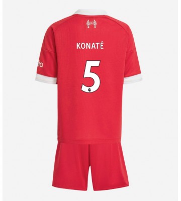 Liverpool Ibrahima Konate #5 Hemmatröja Barn 2025-26 Kortärmad (+ Korta byxor)