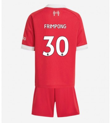 Liverpool Jeremie Frimpong #30 Hemmatröja Barn 2025-26 Kortärmad (+ Korta byxor)