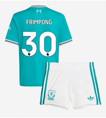 Liverpool Jeremie Frimpong #30 Tredje Tröja Barn 2025-26 Kortärmad (+ Korta byxor)