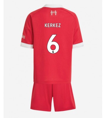 Liverpool Milos Kerkez #6 Hemmatröja Barn 2025-26 Kortärmad (+ Korta byxor)