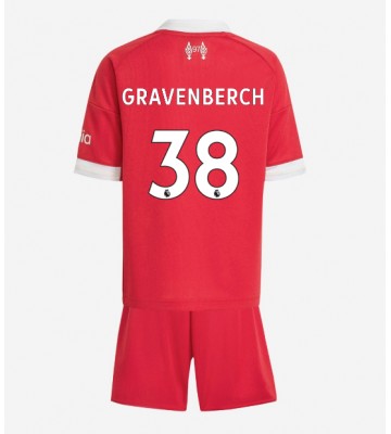 Liverpool Ryan Gravenberch #38 Hemmatröja Barn 2025-26 Kortärmad (+ Korta byxor)