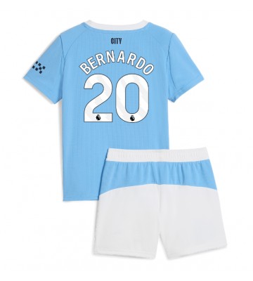 Manchester City Bernardo Silva #20 Hemmatröja Barn 2025-26 Kortärmad (+ Korta byxor)