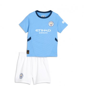 Manchester City Hemmatröja Barn 2024-25 Kortärmad (+ Korta byxor)