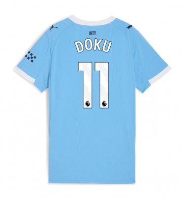 Manchester City Jeremy Doku #11 Hemmatröja Dam 2025-26 Kortärmad