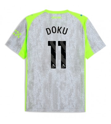 Manchester City Jeremy Doku #11 Tredje Tröja 2025-26 Kortärmad