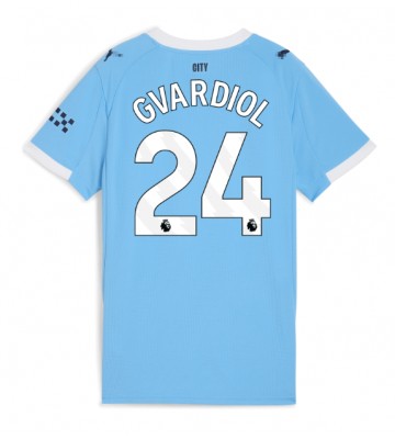 Manchester City Josko Gvardiol #24 Hemmatröja Dam 2025-26 Kortärmad