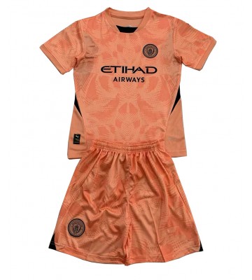 Manchester City Målvakt Bortatröja Barn 2024-25 Kortärmad (+ Korta byxor)