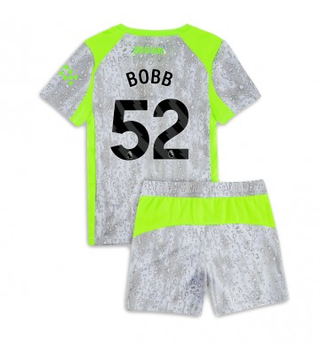 Manchester City Oscar Bobb #52 Tredje Tröja Barn 2025-26 Kortärmad (+ Korta byxor)