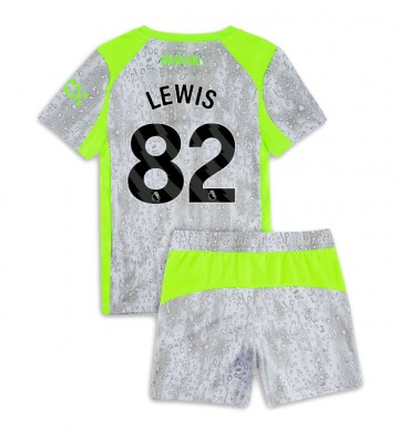 Manchester City Rico Lewis #82 Tredje Tröja Barn 2025-26 Kortärmad (+ Korta byxor)