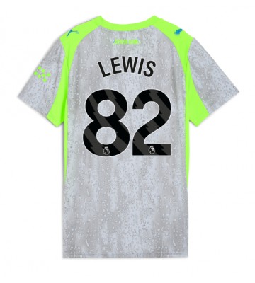 Manchester City Rico Lewis #82 Tredje Tröja Dam 2025-26 Kortärmad