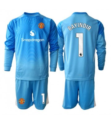 Manchester United Altay Bayindir #1 Målvakt Hemmatröja Barn 2025-26 Långärmad (+ Korta byxor)