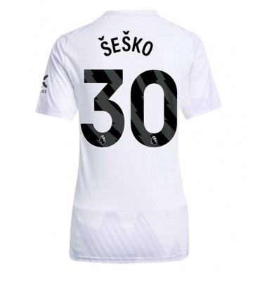 Manchester United Benjamin Sesko #30 Bortatröja Dam 2025-26 Kortärmad