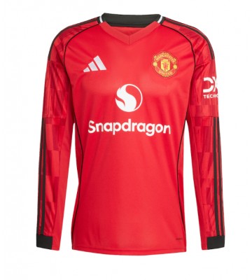 Manchester United Hemmatröja 2025-26 Långärmad