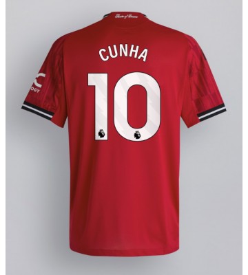 Manchester United Matheus Cunha #10 Hemmatröja 2025-26 Kortärmad