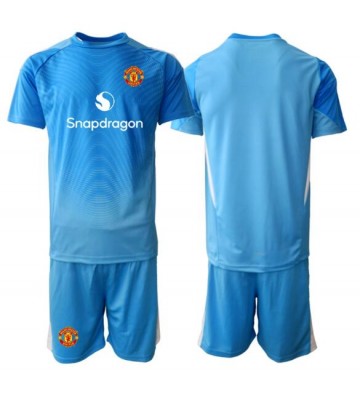Manchester United Målvakt Hemmatröja Barn 2025-26 Kortärmad (+ Korta byxor)