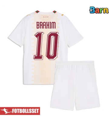 Marocko Brahim Diaz #10 Bortatröja Barn VM 2026 Kortärmad (+ Korta byxor)