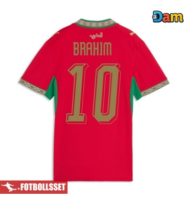 Marocko Brahim Diaz #10 Hemmatröja Dam VM 2026 Kortärmad