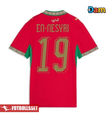 Marocko Youssef En-Nesyri #19 Hemmatröja Dam VM 2026 Kortärmad