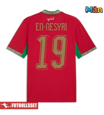 Marocko Youssef En-Nesyri #19 Hemmatröja VM 2026 Kortärmad
