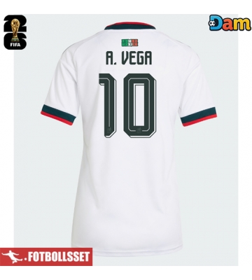 Mexiko Alexis Vega #10 Bortatröja Dam VM 2026 Kortärmad