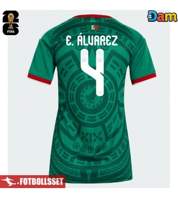 Mexiko Edson Alvarez #4 Hemmatröja Dam VM 2026 Kortärmad