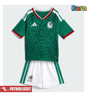 Mexiko Hemmatröja Barn VM 2026 Kortärmad (+ Korta byxor)