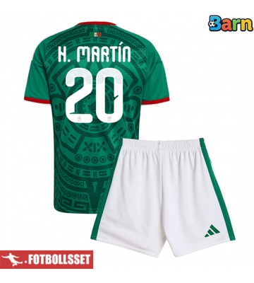 Mexiko Henry Martin #20 Hemmatröja Barn VM 2026 Kortärmad (+ Korta byxor)