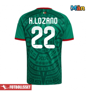 Mexiko Hirving Lozano #22 Hemmatröja VM 2026 Kortärmad