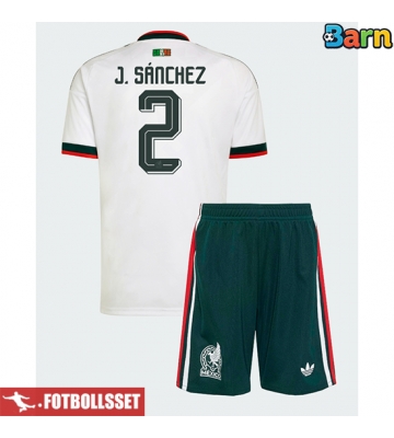 Mexiko Jorge Sanchez #2 Bortatröja Barn VM 2026 Kortärmad (+ Korta byxor)