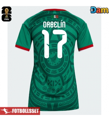 Mexiko Orbelin Pineda #17 Hemmatröja Dam VM 2026 Kortärmad