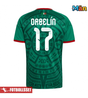 Mexiko Orbelin Pineda #17 Hemmatröja VM 2026 Kortärmad
