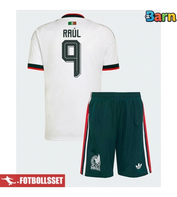 Mexiko Raul Jimenez #9 Bortatröja Barn VM 2026 Kortärmad (+ Korta byxor)