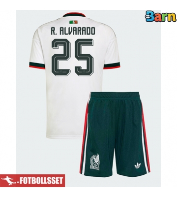Mexiko Roberto Alvarado #25 Bortatröja Barn VM 2026 Kortärmad (+ Korta byxor)