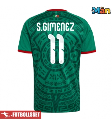 Mexiko Santiago Gimenez #11 Hemmatröja VM 2026 Kortärmad