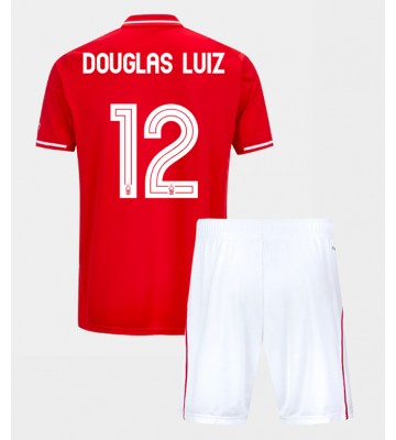 Nottingham Forest Douglas Luiz #12 Hemmatröja Barn 2025-26 Kortärmad (+ Korta byxor)