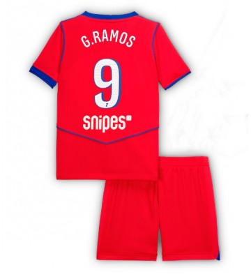 Paris Saint-Germain Goncalo Ramos #9 Tredje Tröja Barn 2025-26 Kortärmad (+ Korta byxor)