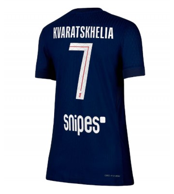Paris Saint-Germain Khvicha Kvaratskhelia #7 Hemmatröja Dam 2025-26 Kortärmad