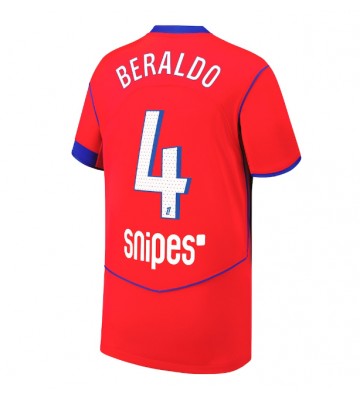 Paris Saint-Germain Lucas Beraldo #4 Tredje Tröja 2025-26 Kortärmad