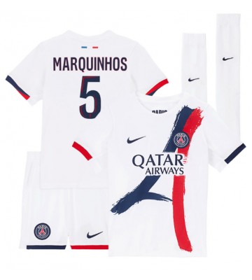 Paris Saint-Germain Marquinhos #5 Bortatröja Barn 2025-26 Kortärmad (+ Korta byxor)