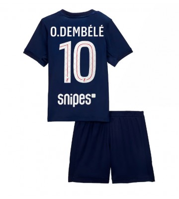 Paris Saint-Germain Ousmane Dembele #10 Hemmatröja Barn 2025-26 Kortärmad (+ Korta byxor)