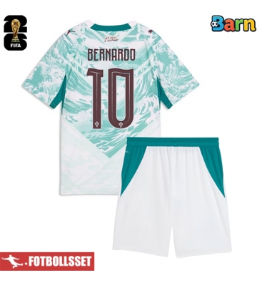 Portugal Bernardo Silva #10 Bortatröja Barn VM 2026 Kortärmad (+ Korta byxor)