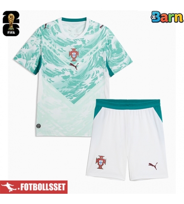 Portugal Bortatröja Barn VM 2026 Kortärmad (+ Korta byxor)