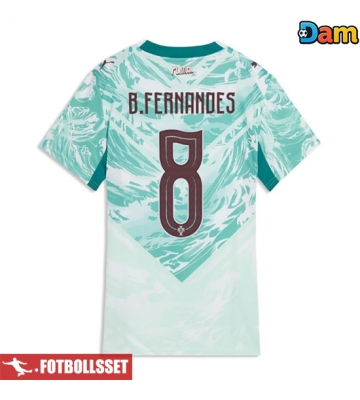 Portugal Bruno Fernandes #8 Bortatröja Dam VM 2026 Kortärmad