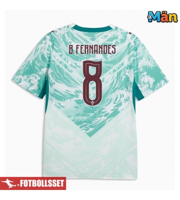 Portugal Bruno Fernandes #8 Bortatröja VM 2026 Kortärmad