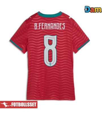 Portugal Bruno Fernandes #8 Hemmatröja Dam VM 2026 Kortärmad