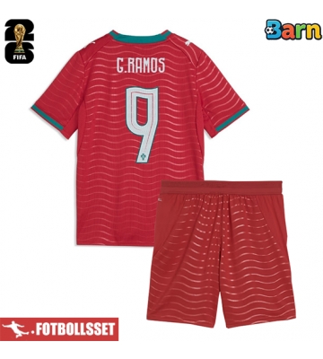 Portugal Goncalo Ramos #9 Hemmatröja Barn VM 2026 Kortärmad (+ Korta byxor)